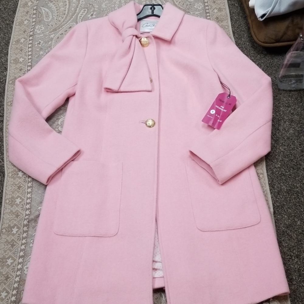 Cabi soft pink Tuscadero coat 8